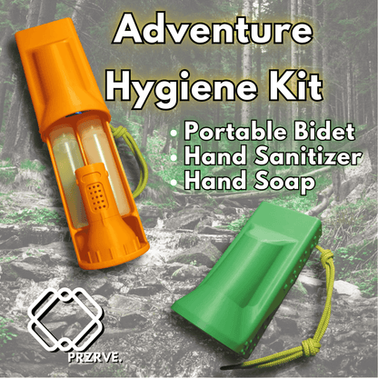 RinseGO Travel Kit || RinseGO Duo + Soap & Sanitizer Set